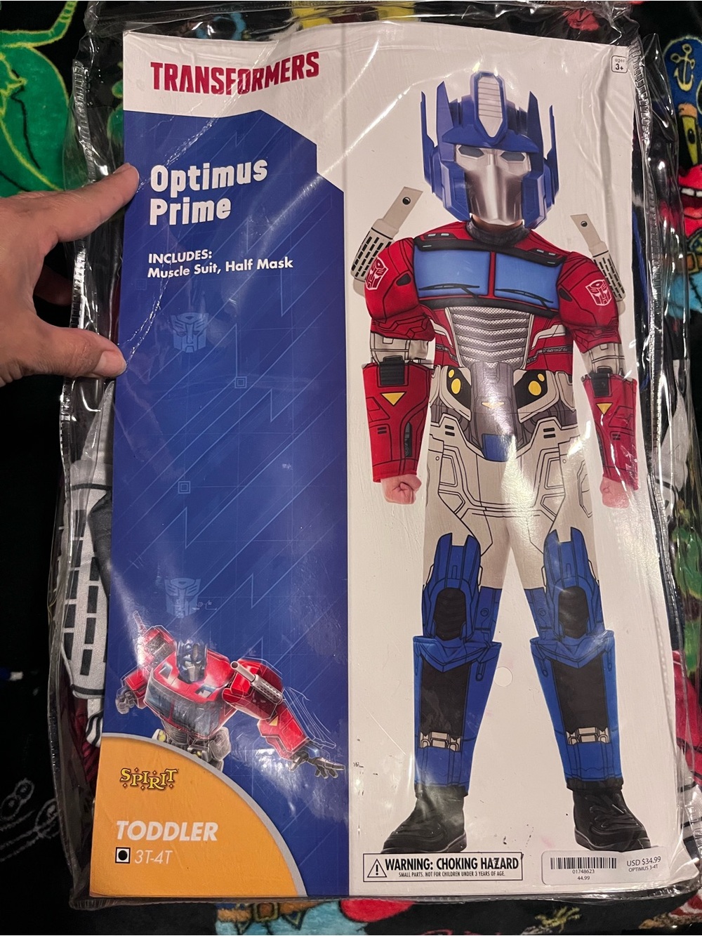 Spirit Transformers Optimus Prime Toddler Costume - Red, Blue, Silver